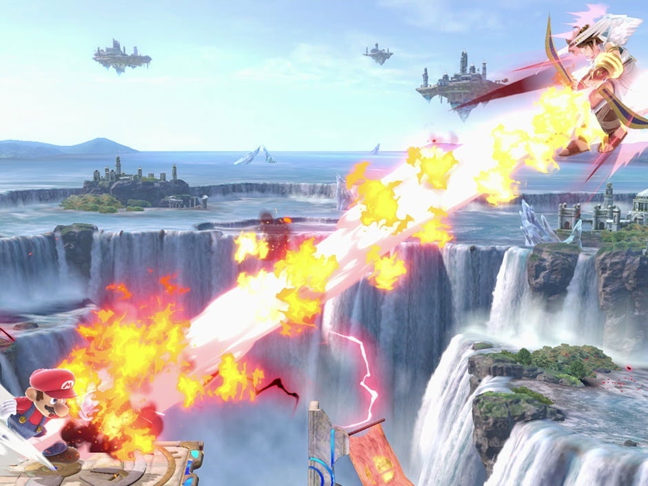 Captura de pantalla del juego Super Smash Bros. Ultimate.