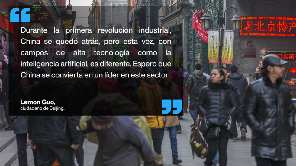 Opinión de ciudadano chino a la agencia AFP